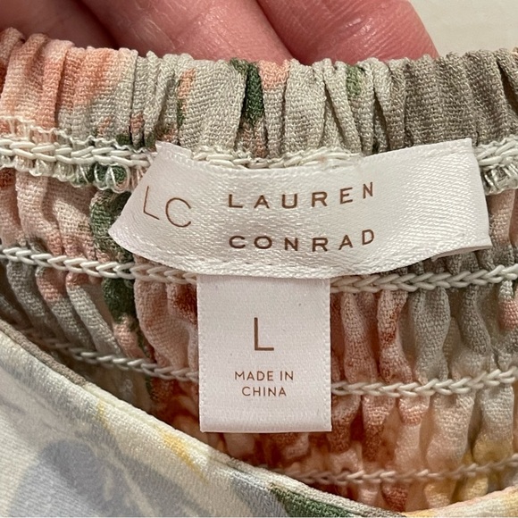 LC Lauren Conrad Chic Bloom Floral Mini Dress Size Large - Picture 9 of 11